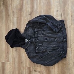 Boys Hooded Denim Jacket